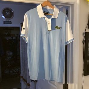 Izod  Mens L shirt Blue and white